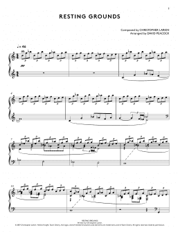 page one of Resting Grounds (from Hollow Knight Piano Collections) (arr. David Peacock) (Piano Solo)
