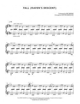 page one of Fall (Raven's Descent) (from Stardew Valley Piano Collections) (arr. Matthew Bridgham) (Piano Solo)