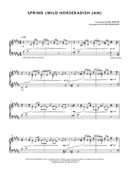 page one of Spring (Wild Horseradish Jam) (from Stardew Valley Piano Collections) (arr. Matthew Bridgham) (Piano Solo)