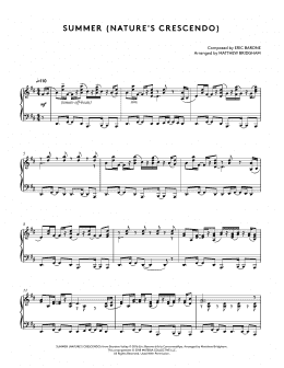 page one of Summer (Nature's Crecendo) (from Stardew Valley Piano Collections) (arr. Matthew Bridgham) (Piano Solo)