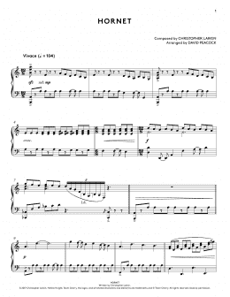 page one of Hornet (from Hollow Knight Piano Collections) (arr. David Peacock) (Piano Solo)