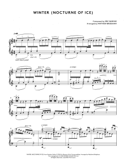 page one of Winter (Nocturne Of Ice) (from Stardew Valley Piano Collections) (arr. Matthew Bridgham) (Piano Solo)