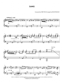 page one of Sans (from Undertale Piano Collections 2) (arr. David Peacock) (Piano Solo)