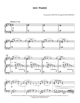 page one of Oh! Piano (from Undertale Piano Collections 2) (arr. David Peacock) (Piano Solo)