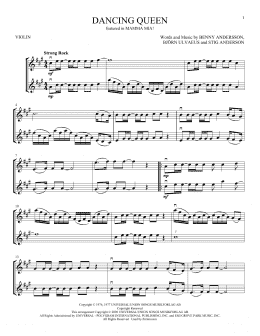 page one of Dancing Queen (from Mamma Mia) (Violin Duet)