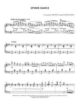 page one of Spider Dance (from Undertale Piano Collections 2) (arr. David Peacock) (Piano Solo)