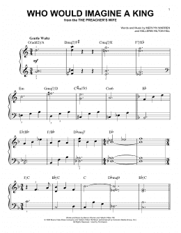 page one of Who Would Imagine A King (Easy Piano)