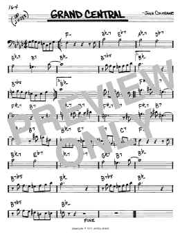 page one of Grand Central (Real Book – Melody & Chords – Bass Clef Instruments)