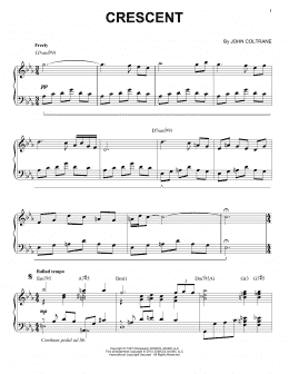 page one of Crescent (arr. Brent Edstrom) (Piano Solo)