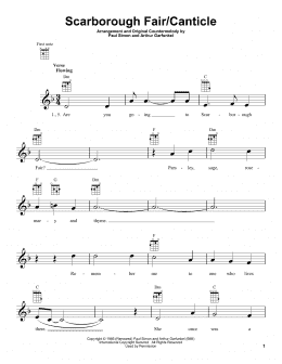 Scarborough fair  Sheet music, Clarinet sheet music, Clarinet music