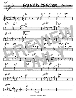page one of Grand Central (Real Book – Melody & Chords – Eb Instruments)