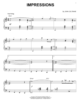 page one of Impressions (arr. Brent Edstrom) (Piano Solo)