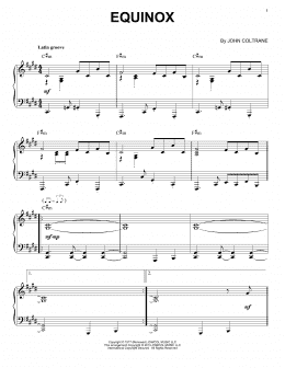 page one of Equinox (arr. Brent Edstrom) (Piano Solo)