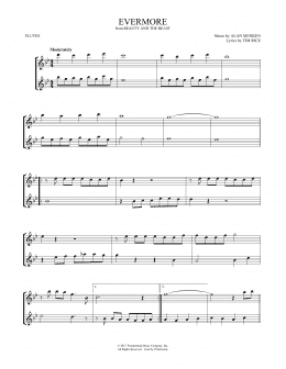 page one of Evermore (from Beauty and the Beast) (arr. Mark Phillips) (Flute Duet)