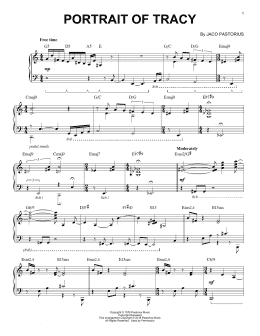 page one of Portrait Of Tracy (Piano Solo)