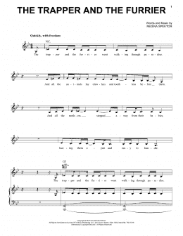 page one of The Trapper And The Furrier (Piano, Vocal & Guitar Chords (Right-Hand Melody))