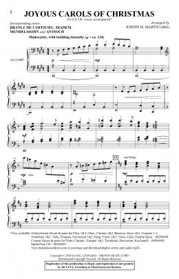 page one of Joyous Carols Of Christmas (SATB Choir)
