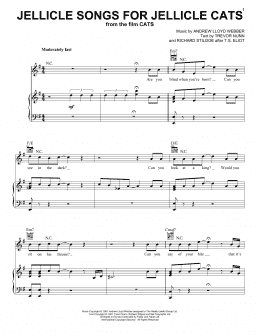 page one of Jellicle Songs For Jellicle Cats (from the Motion Picture Cats) (Piano, Vocal & Guitar Chords (Right-Hand Melody))