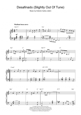 page one of Desafinado (Slightly Out Of Tune) (Piano Solo)