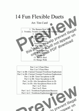 page one of 14 Fun Flexible Duets