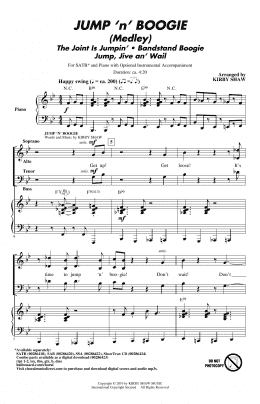 page one of Jump 'n' Boogie (Medley) (SATB Choir)