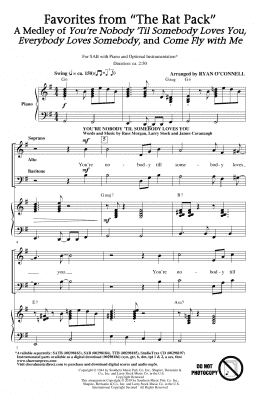 page one of Favorites from "The Rat Pack" (arr. Ryan O'Connell) (SAB Choir)