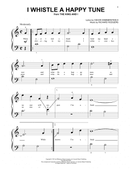 page one of I Whistle A Happy Tune (from The King And I) (Beginning Piano Solo)