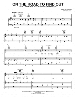 page one of On The Road To Find Out (from A Beautiful Day in the Neighborhood) (Piano, Vocal & Guitar Chords (Right-Hand Melody))