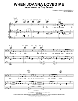 page one of When Joanna Loved Me (Piano, Vocal & Guitar Chords (Right-Hand Melody))