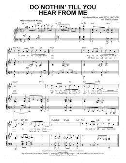 page one of Do Nothin' Till You Hear From Me [Jazz version] (arr. Brent Edstrom) (Piano & Vocal)