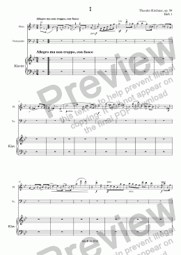 page one of Kirchner, Novelletten op. 59, Heft 1 – Flöte (anstelle Violine)