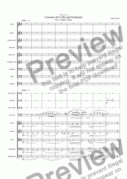 page one of Semper Veridas (orchestral)