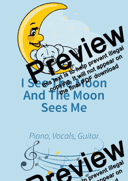 page one of I See The Moon And The Moon Sees Me