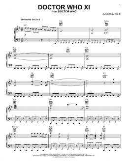 page one of Doctor Who XI (from Doctor Who) (Piano Solo)