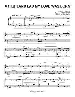 page one of A Highland Lad My Love Was Born (arr. Phillip Keveren) (Piano Solo)