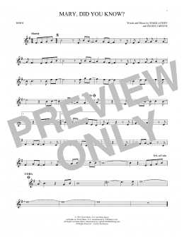 page one of Mary, Did You Know? (French Horn Solo)