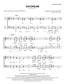 page one of Daydream (arr. Mel Knight) (SSAA Choir)