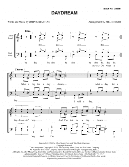 page one of Daydream (arr. Mel Knight) (TTBB Choir)