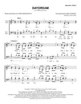 page one of Daydream (arr. Mel Knight) (SATB Choir)
