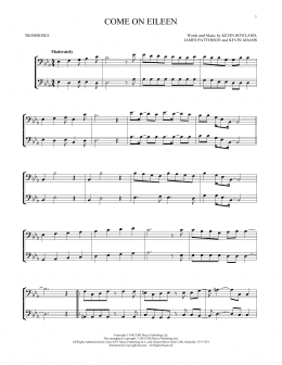 page one of Come On Eileen (Trombone Duet)