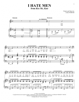 page one of I Hate Men (from Kiss Me Kate) (arr. Richard Walters) (Piano & Vocal)