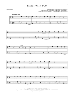 page one of I Melt With You (Trombone Duet)
