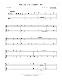 page one of You're The Inspiration (Alto Sax Duet)