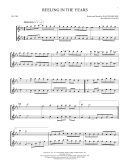 page one of Reeling In The Years (Flute Duet)