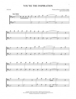 page one of You're The Inspiration (Cello Duet)