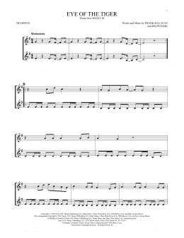 page one of Eye Of The Tiger (Trumpet Duet)