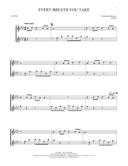 page one of Every Breath You Take (Flute Duet)