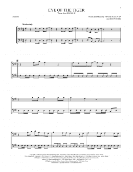 page one of Eye Of The Tiger (Cello Duet)