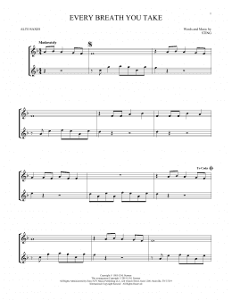 page one of Every Breath You Take (Alto Sax Duet)
