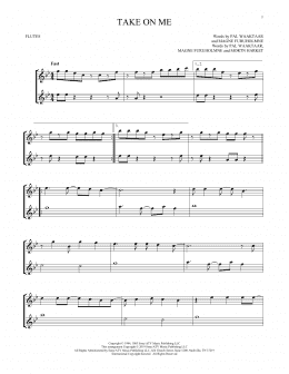 page one of Take On Me (Flute Duet)
